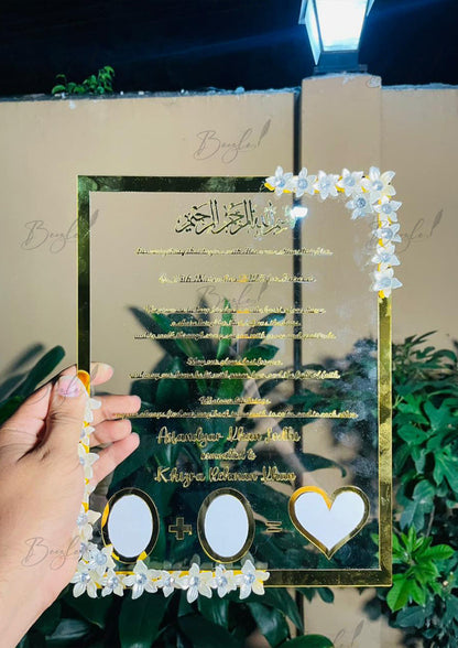 Personalized Nikah Acrylic Thumb Board